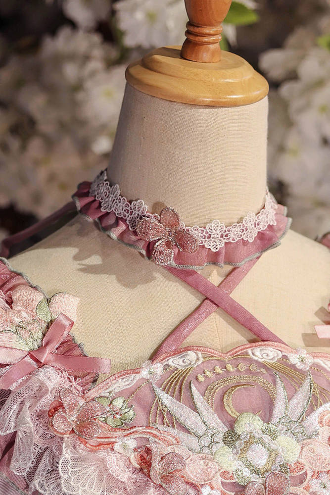 Bramble Rose ~Flower Stream~ Lolita Headdress Wristcuffs and Choker