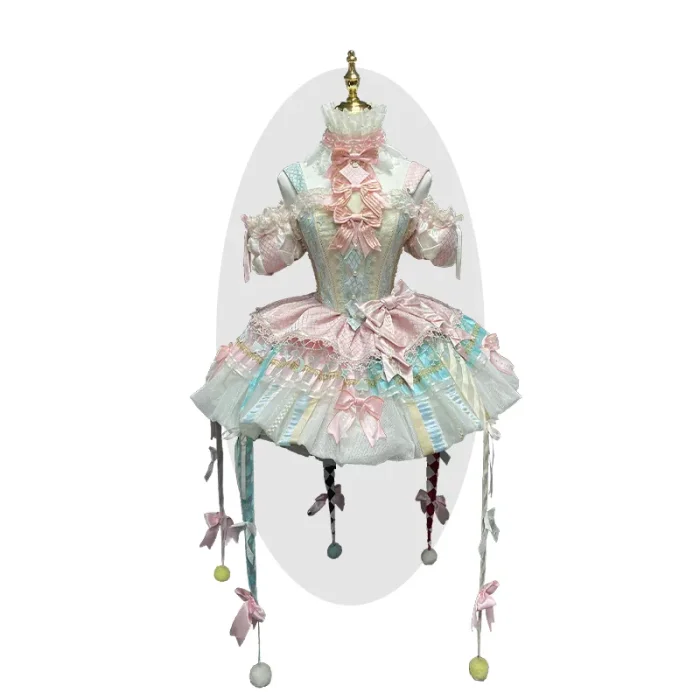 Maiye Original Circus Series Lolita Jumper Dress Full Set - Pink