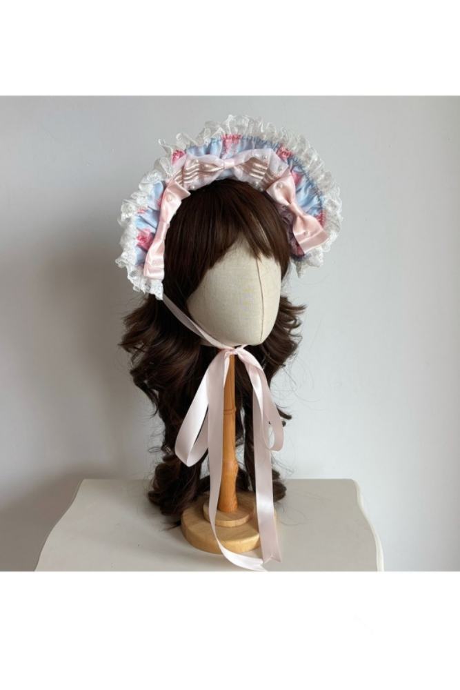 Ball Persica ~Spring Cherry Blossom Strawberry Cake~ Lolita Bonnet Choker and Bag