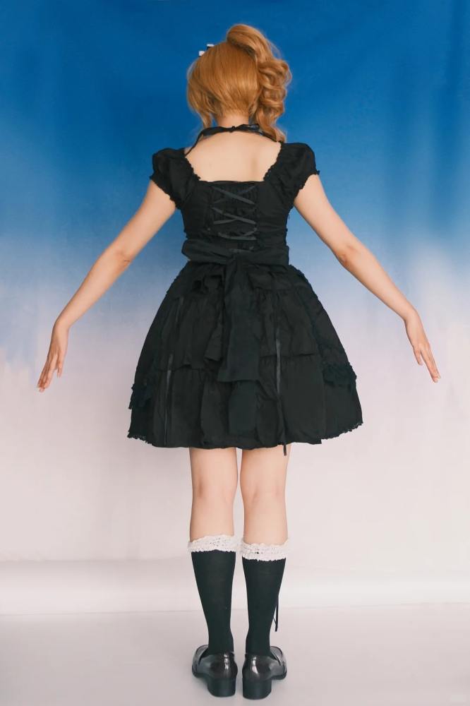 Candy Berry Cotton Lolita One Piece Dress and Headbow 4 Colors