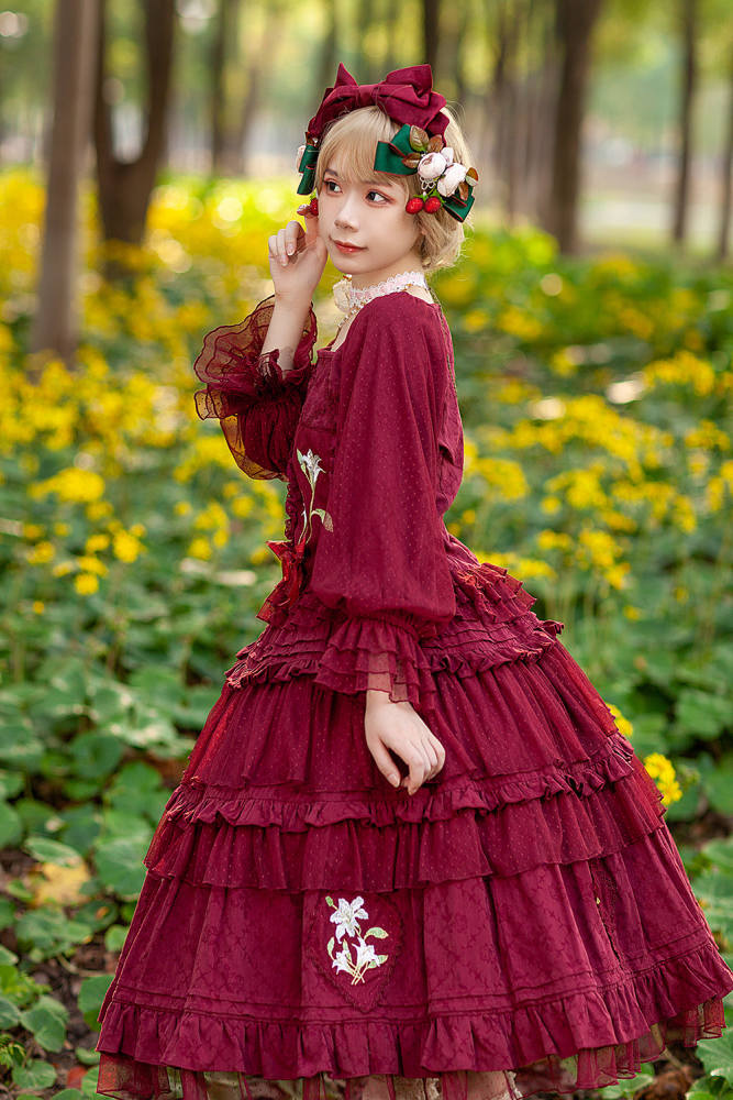 Infanta Lily Cotton Lolita Top, Skirt