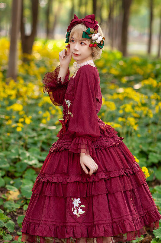 Infanta Lily Cotton Lolita Top, Skirt