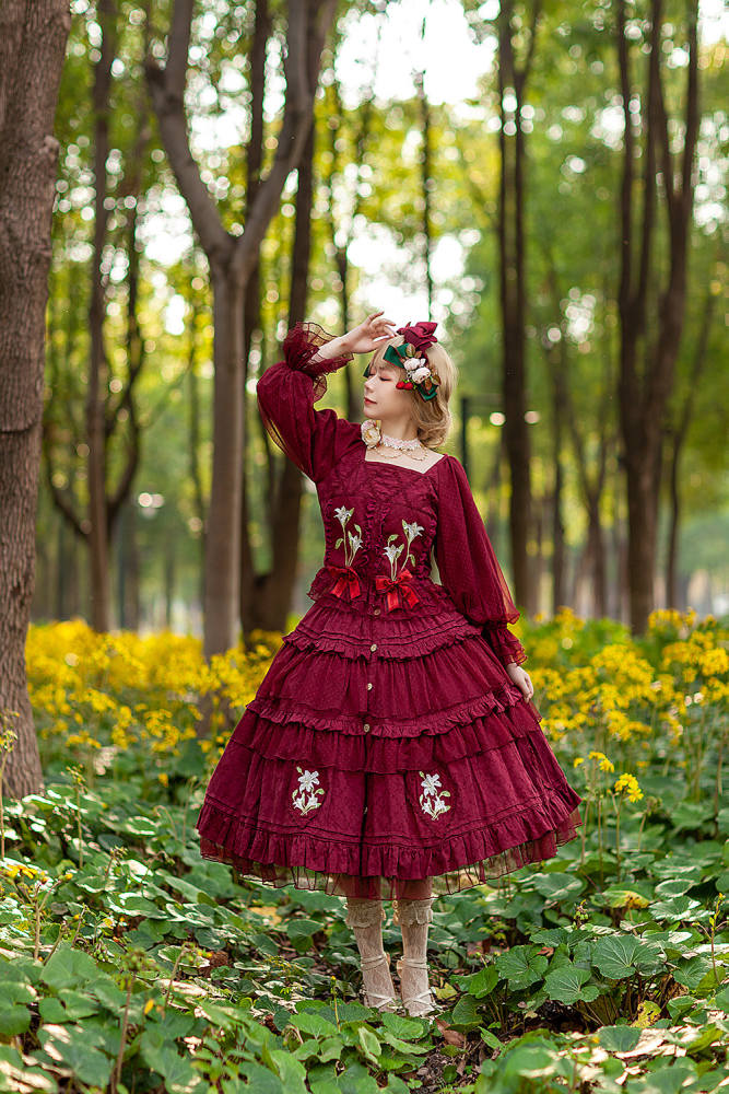 Infanta Lily Cotton Lolita Top, Skirt
