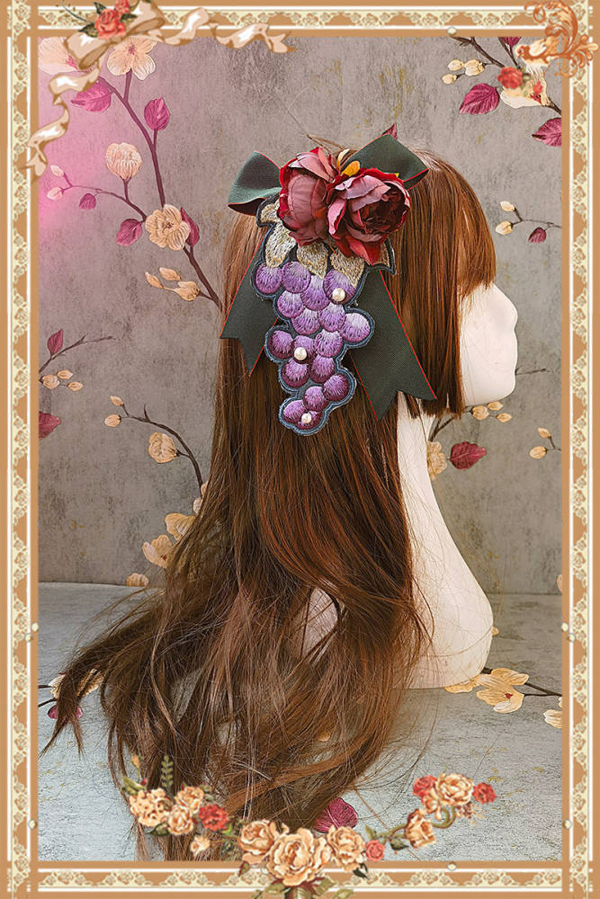 Infanta Grape Manor Cotton Lolita Jumper Dress