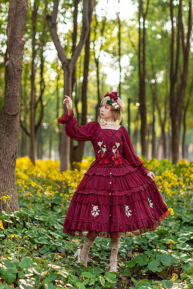 Infanta Lily Cotton Lolita Top, Skirt