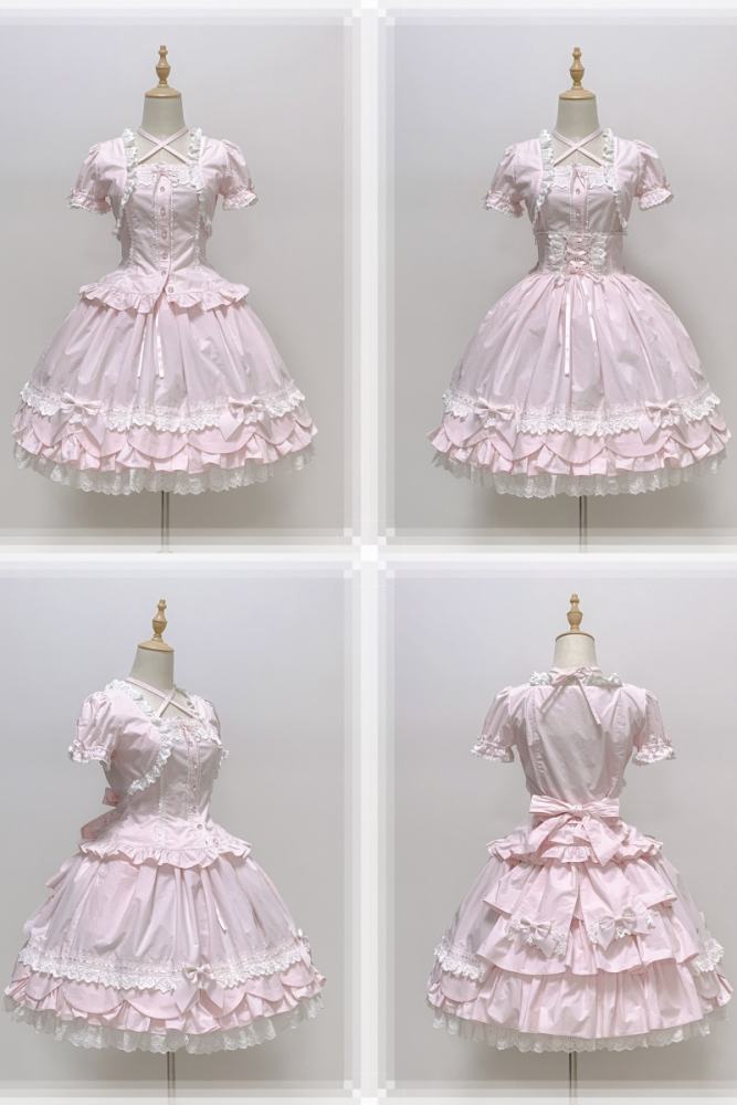Rose and Neverland Haruhime Momoko Cotton Lolita Skirt Old School