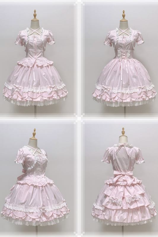 Rose and Neverland Haruhime Momoko Cotton Lolita Skirt Old School