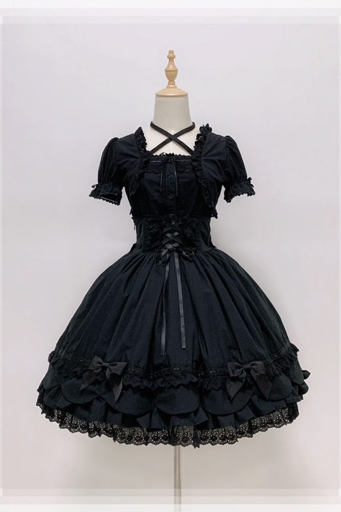 Rose and Neverland Haruhime Momoko Cotton Lolita Skirt Old School