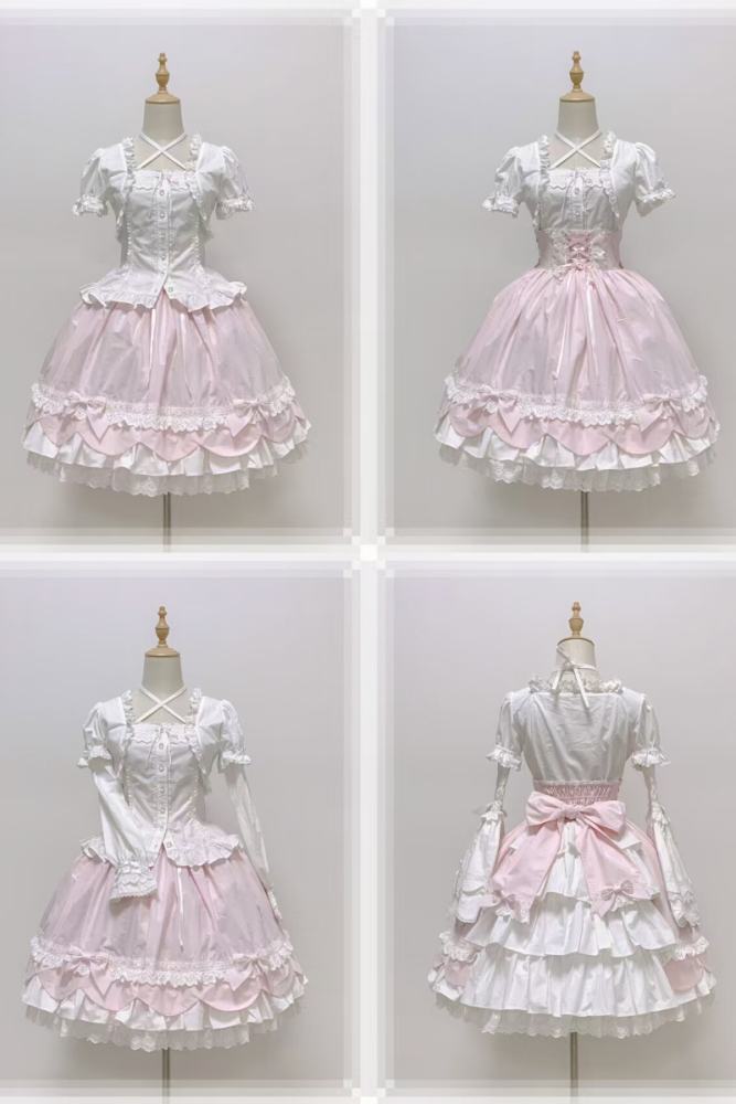 Rose and Neverland Haruhime Momoko Cotton Lolita Skirt Old School
