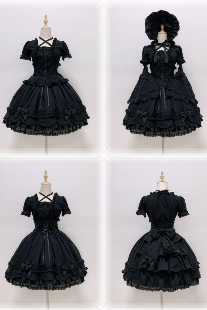 Rose and Neverland Haruhime Momoko Cotton Lolita Skirt Old School