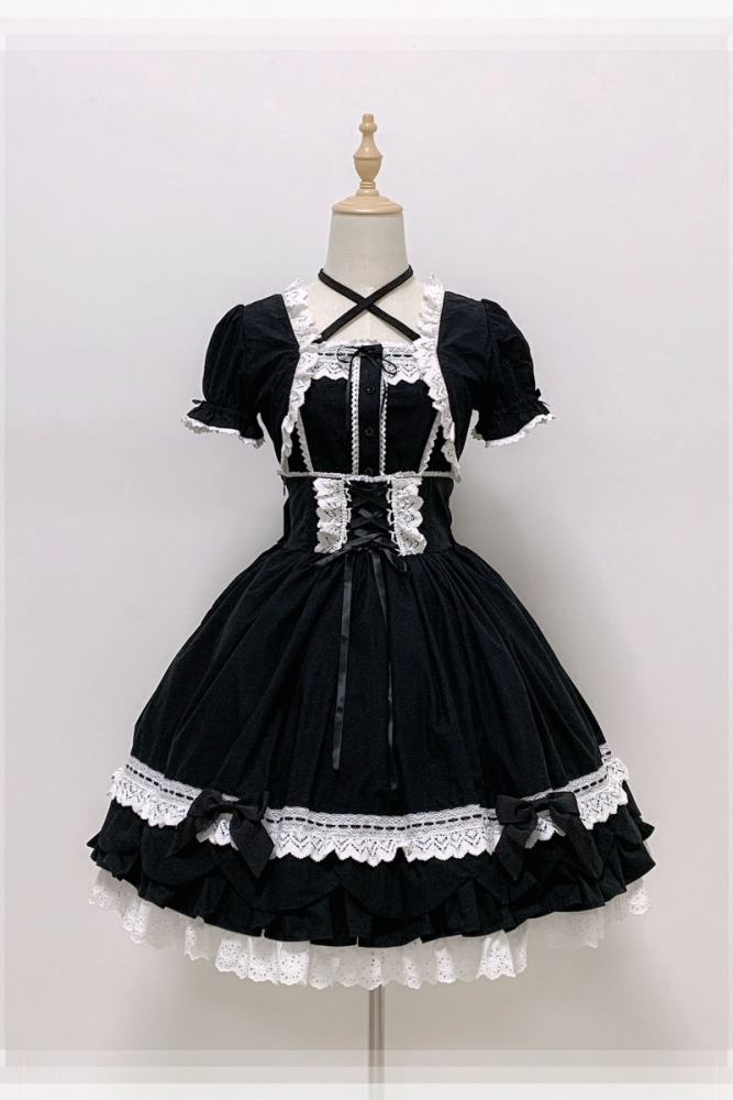 Rose and Neverland Haruhime Momoko Cotton Lolita Skirt Old School
