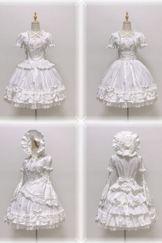 Rose and Neverland Haruhime Momoko Cotton Lolita Skirt Old School