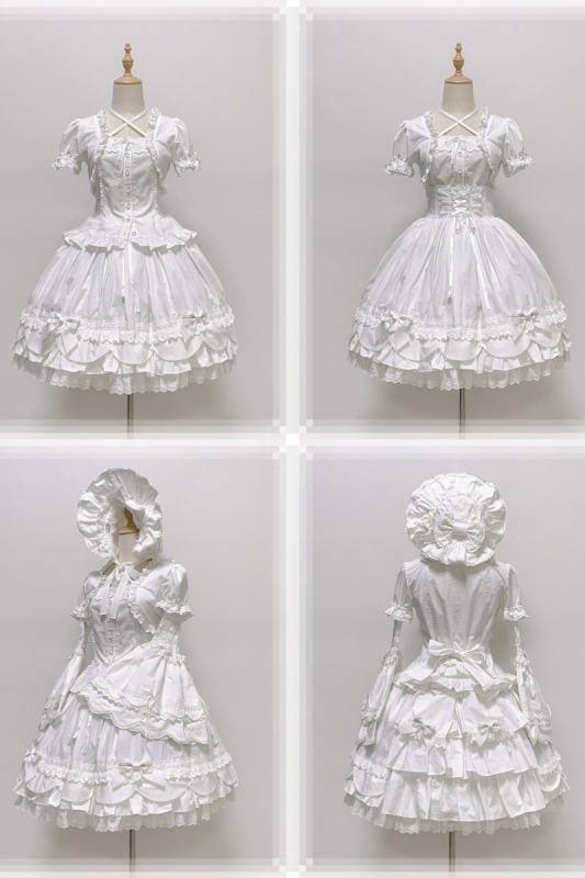 Rose and Neverland Haruhime Momoko Cotton Lolita Skirt Old School