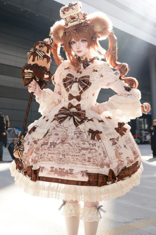 Meng Fu Zi Bear Workshop Classic Lolita Dress and Blouse