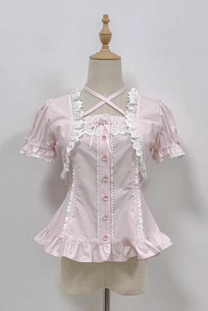 Rose and Neverland Haruhime Momoko Cotton Lolita Blouse Old School