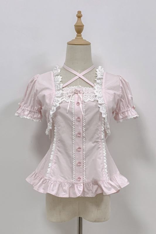Rose and Neverland Haruhime Momoko Cotton Lolita Blouse Old School