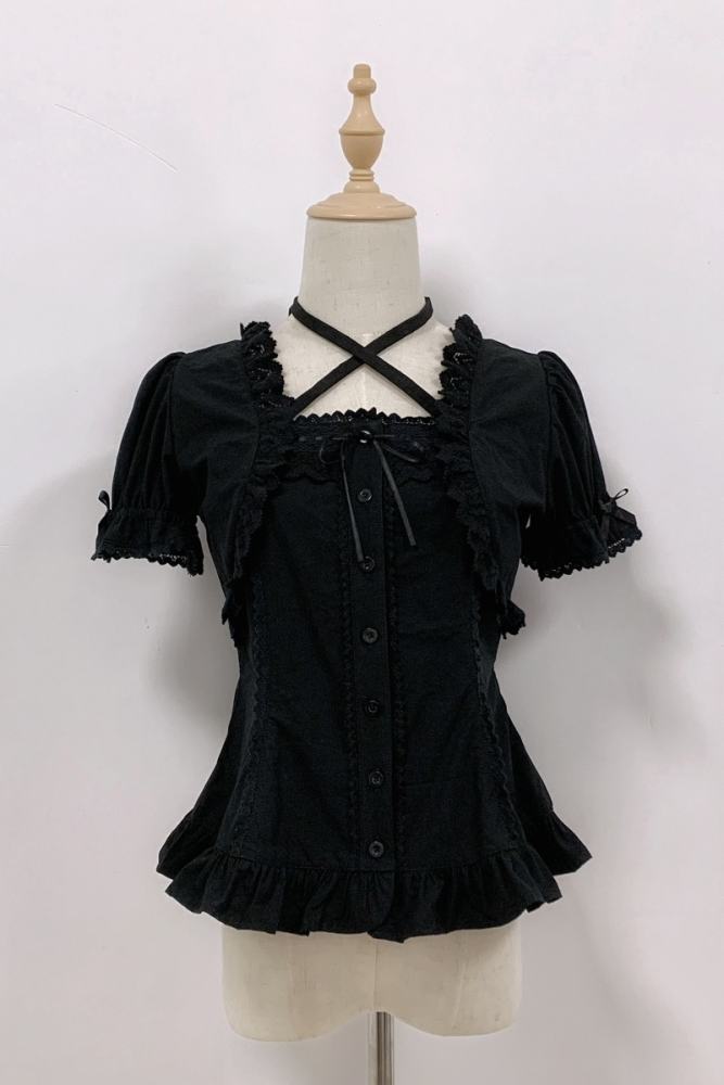 Rose and Neverland Haruhime Momoko Cotton Lolita Blouse Old School