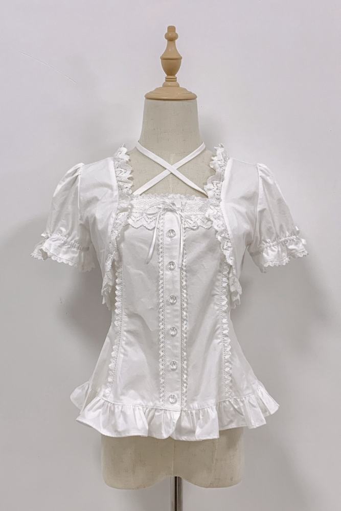 Rose and Neverland Haruhime Momoko Cotton Lolita Blouse Old School