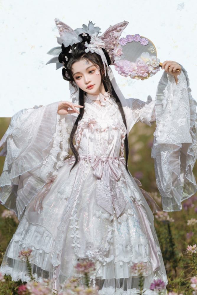 Bramble Rose ~Butterfly Ripples~ Hanfu Qi Lolita JSK 3 Colors