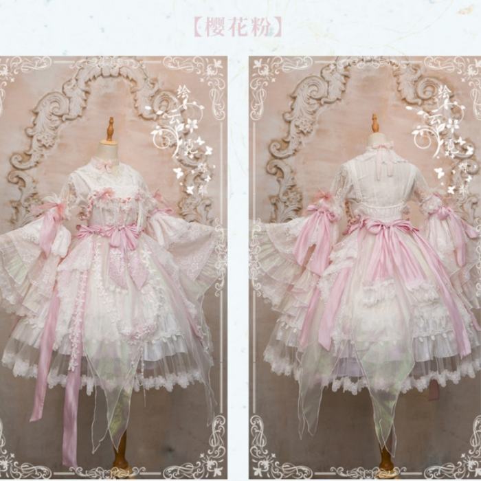Bramble Rose ~Butterfly Ripples~ Hanfu Qi Lolita JSK 3 Colors