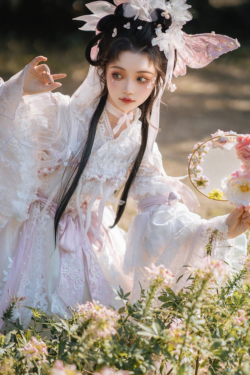 Bramble Rose ~Butterfly Ripples~ Hanfu Qi Lolita JSK 3 Colors