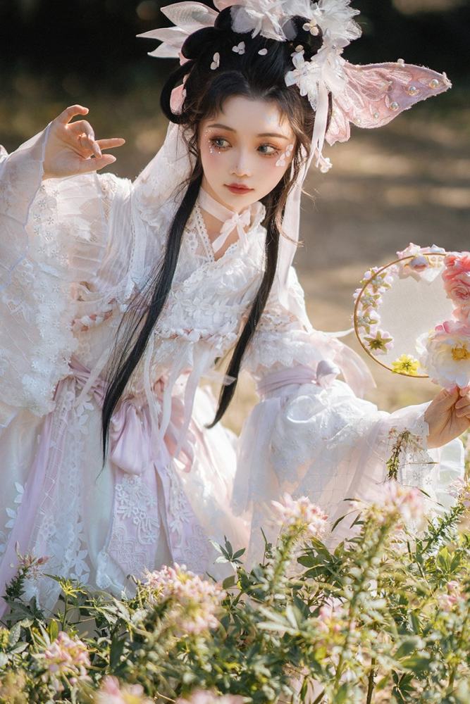 Bramble Rose ~Butterfly Ripples~ Hanfu Qi Lolita JSK 3 Colors