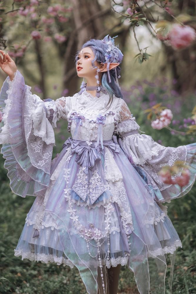 Bramble Rose ~Butterfly Ripples~ Hanfu Qi Lolita JSK 3 Colors