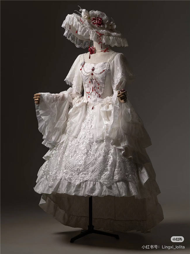 LingXi Lolita Nightmare Lilith Gothic Lolita Dress