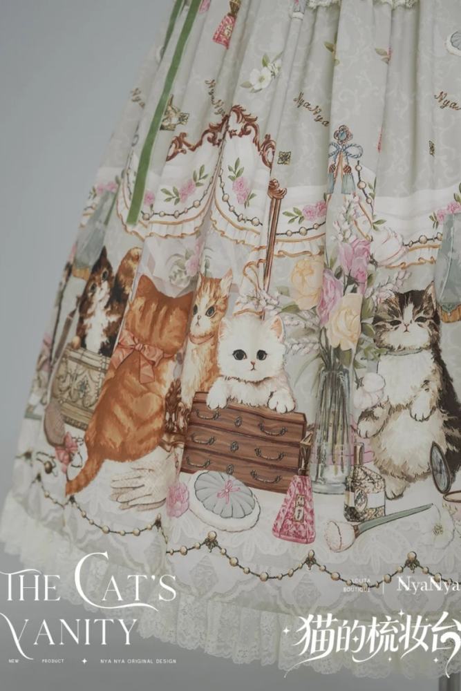 NyaNya Lolita ~The Cat’s Vanity~ Lolita Prints JSK