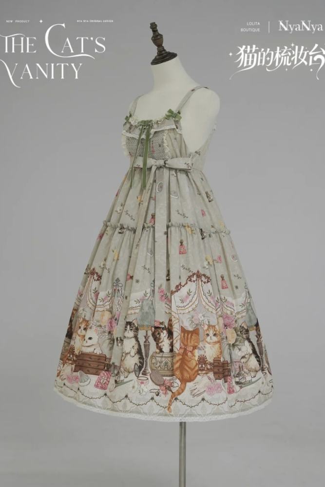 NyaNya Lolita ~The Cat’s Vanity~ Lolita Prints JSK