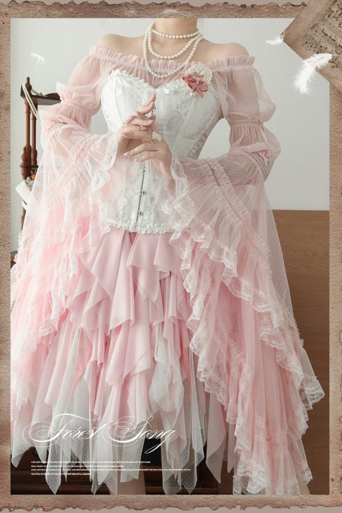 Forest Song ~Cloris~ Hime Sleeves Gothic Lolita Blouse 6 Colors
