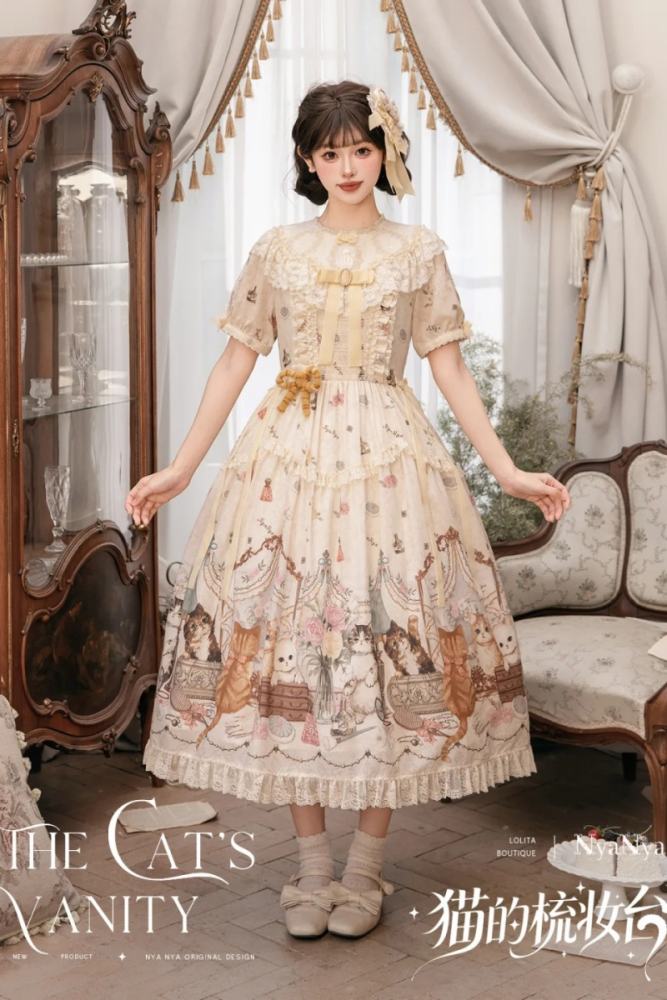 NyaNya Lolita ~The Cat’s Vanity~ Lolita Prints OP