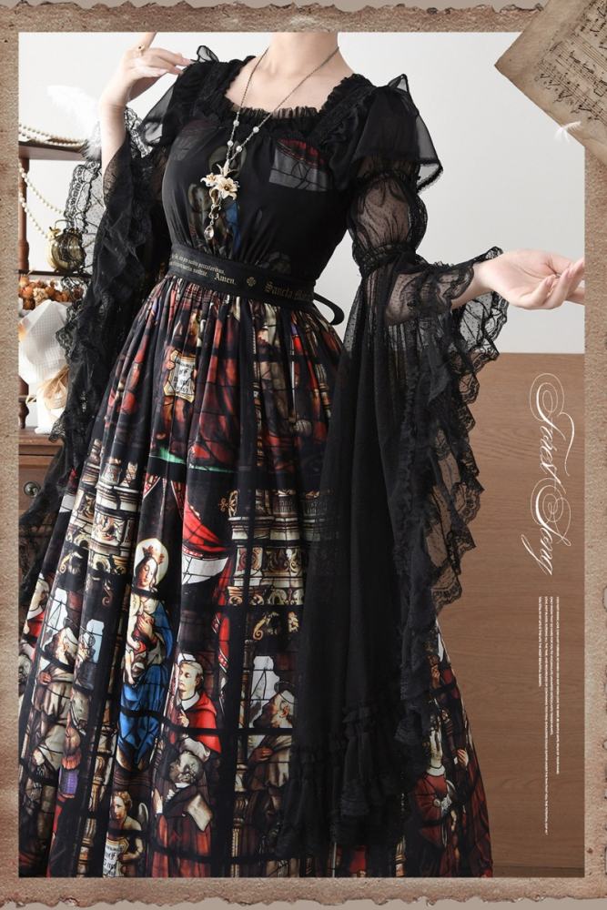 Forest Song ~Cloris~ Hime Sleeves Gothic Lolita Blouse 6 Colors
