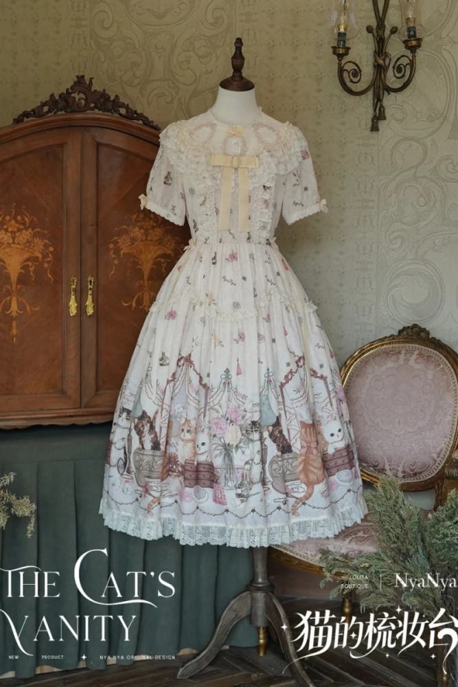 NyaNya Lolita ~The Cat’s Vanity~ Lolita Prints OP