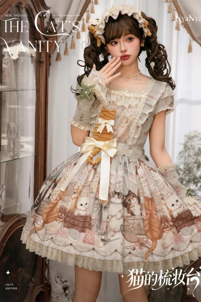 NyaNya Lolita ~The Cat’s Vanity~ Lolita Prints OP