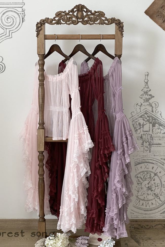 Forest Song ~Cloris~ Hime Sleeves Gothic Lolita Blouse 6 Colors