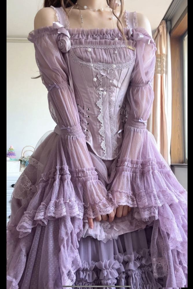 Forest Song ~Cloris~ Hime Sleeves Gothic Lolita Blouse 6 Colors