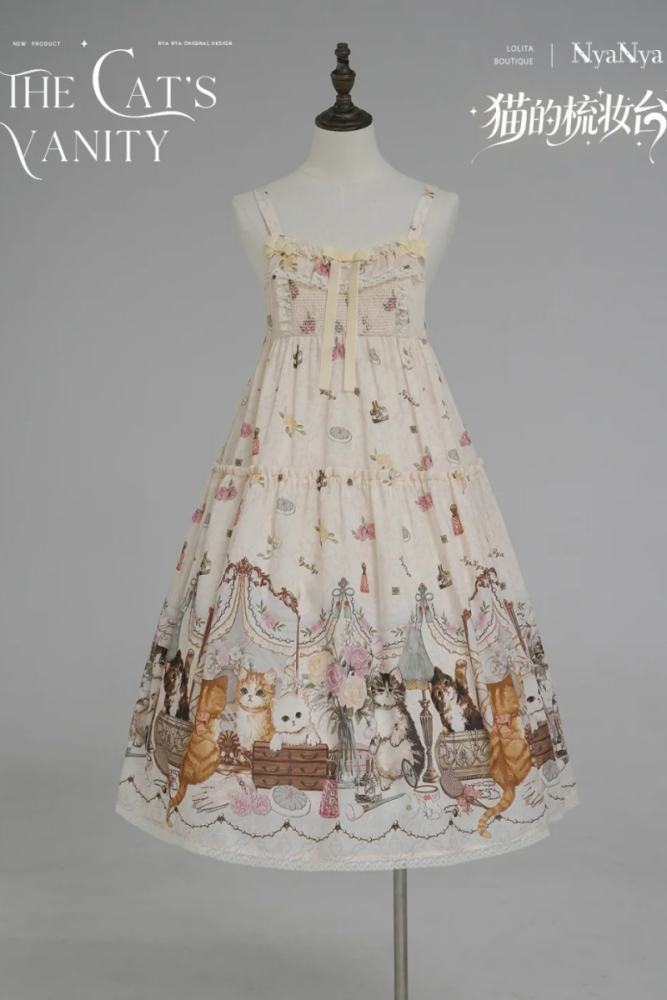 NyaNya Lolita ~The Cat’s Vanity~ Lolita Prints JSK