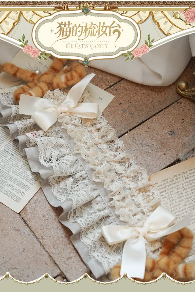 NyaNya Lolita ~The Cat’s Vanity~ Lolita Headdress and Sleeves