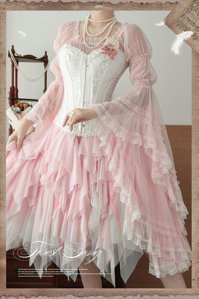 Forest Song ~Cloris~ Hime Sleeves Gothic Lolita Blouse 6 Colors