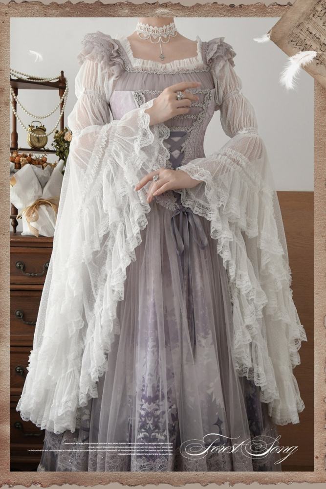 Forest Song ~Cloris~ Hime Sleeves Gothic Lolita Blouse 6 Colors