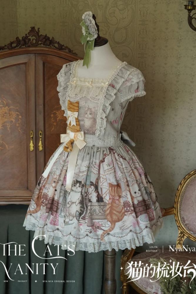 NyaNya Lolita ~The Cat’s Vanity~ Lolita Prints OP