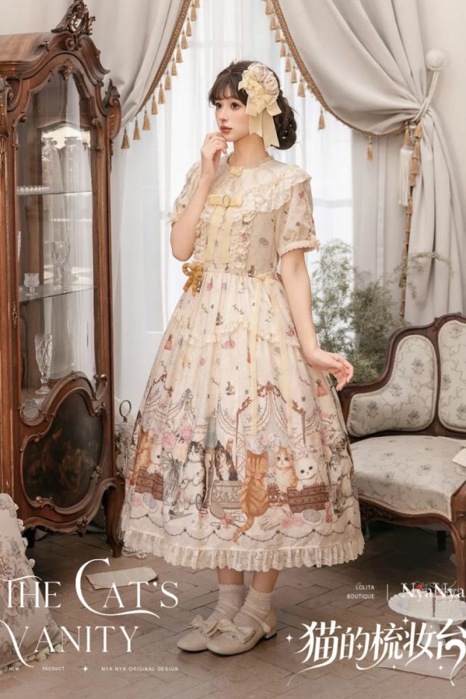 NyaNya Lolita ~The Cat’s Vanity~ Lolita Prints OP