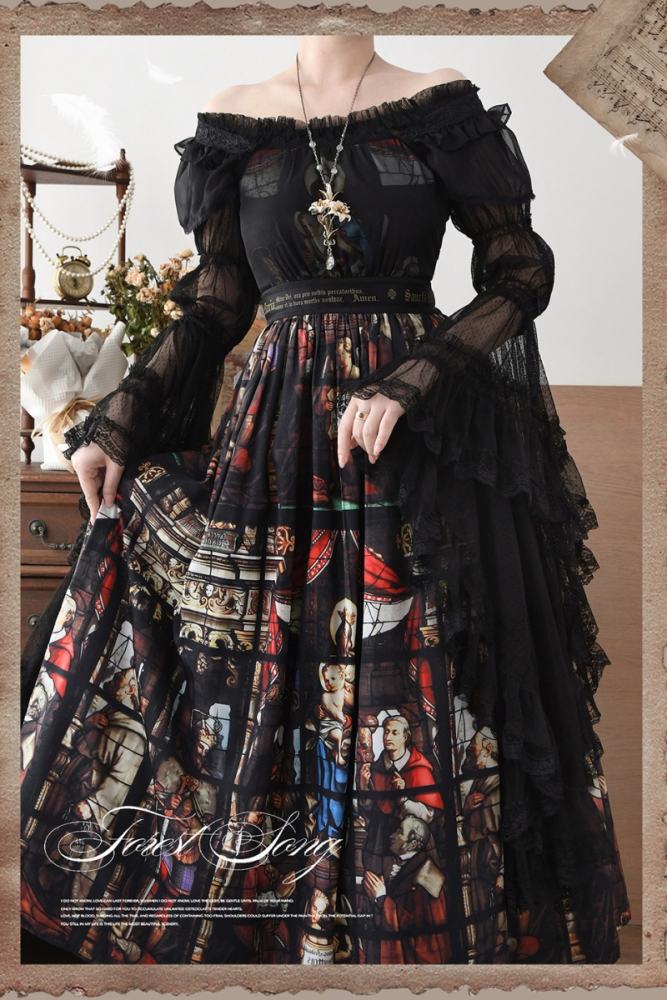 Forest Song ~Cloris~ Hime Sleeves Gothic Lolita Blouse 6 Colors