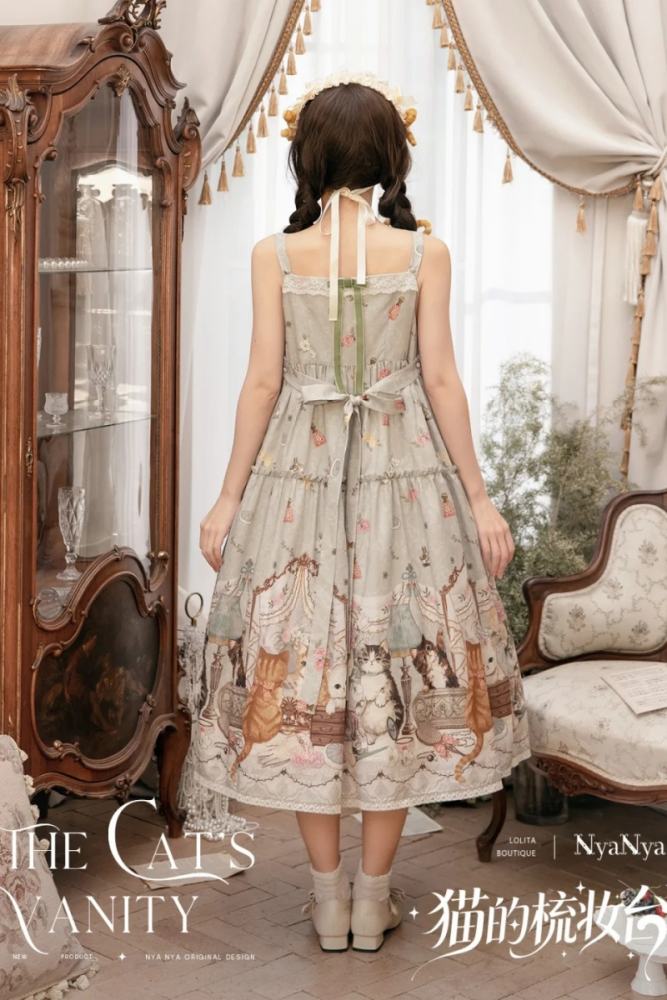 NyaNya Lolita ~The Cat’s Vanity~ Lolita Prints JSK