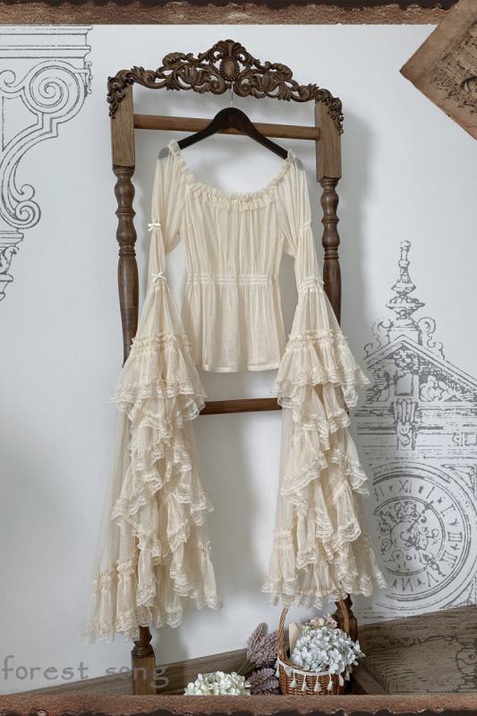 Forest Song ~Cloris~ Hime Sleeves Gothic Lolita Blouse 6 Colors