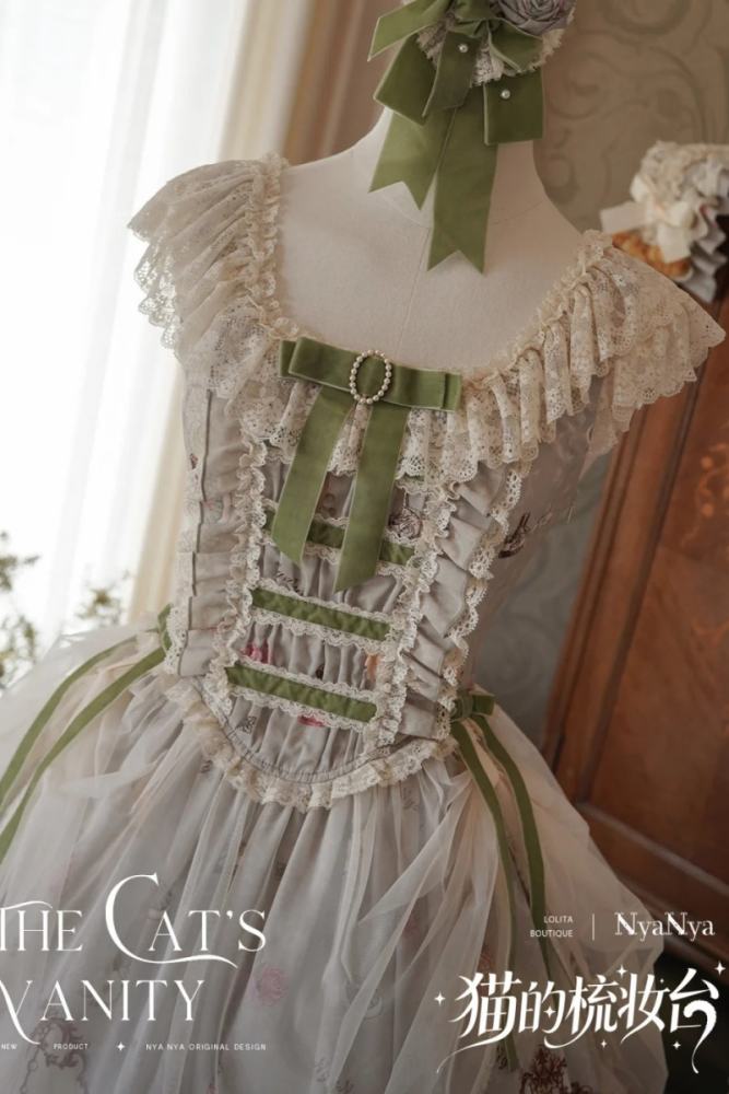 NyaNya Lolita ~The Cat’s Vanity~ Lolita Prints JSK