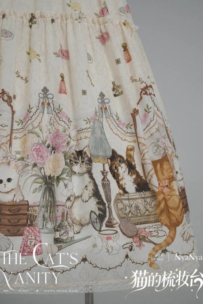 NyaNya Lolita ~The Cat’s Vanity~ Lolita Prints JSK