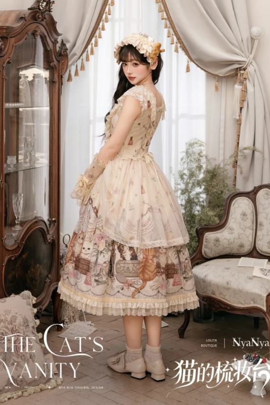 NyaNya Lolita ~The Cat’s Vanity~ Lolita Prints JSK