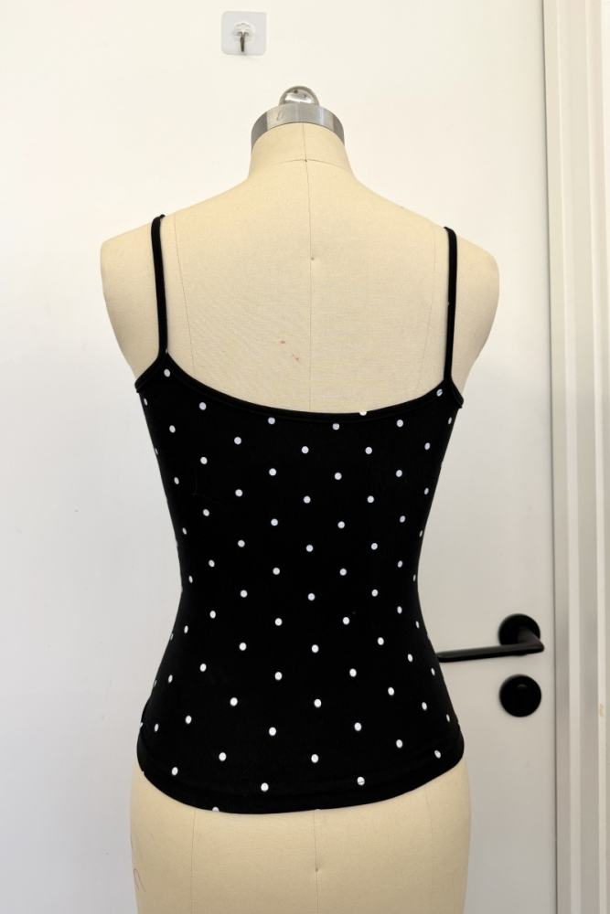 Red Devil Polka Dot Punk Camisole Tank Top 3 Colors